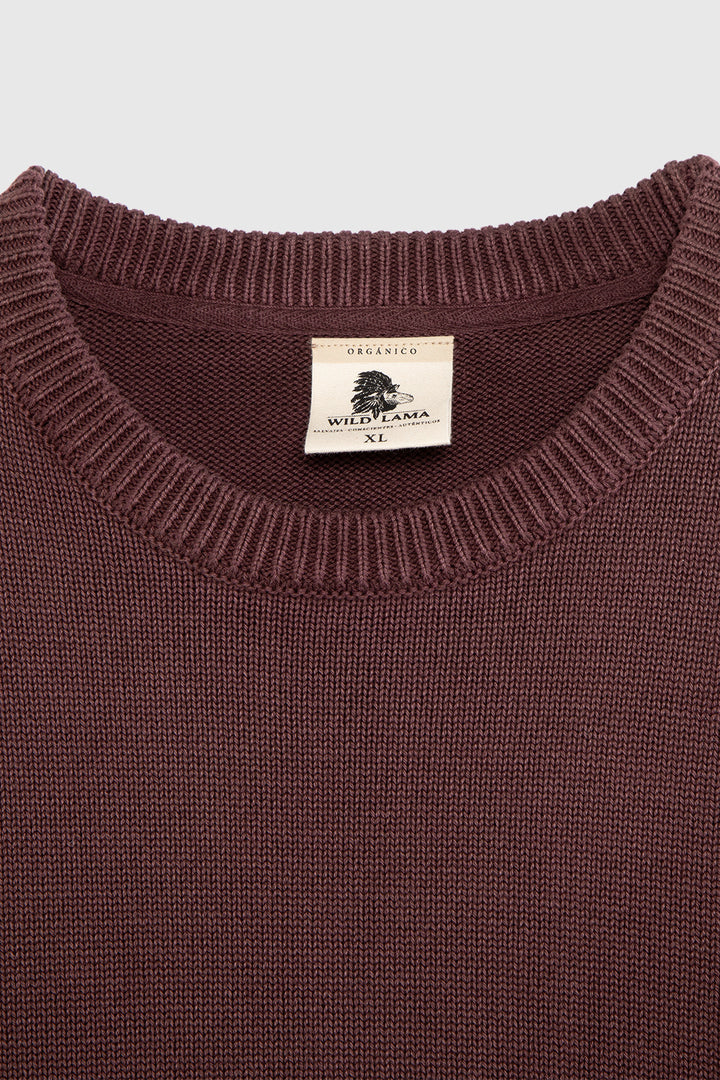 Sweater Tros Orgánico Burdeo Hombre