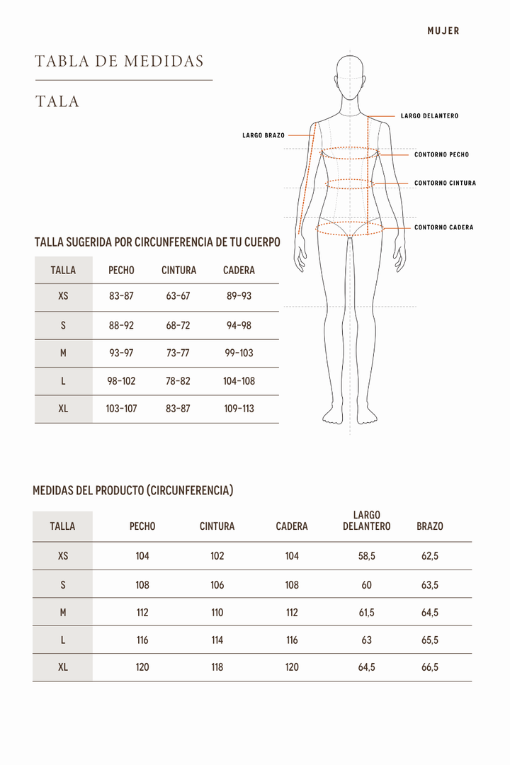 Parka Tala Reciclada Café Mujer