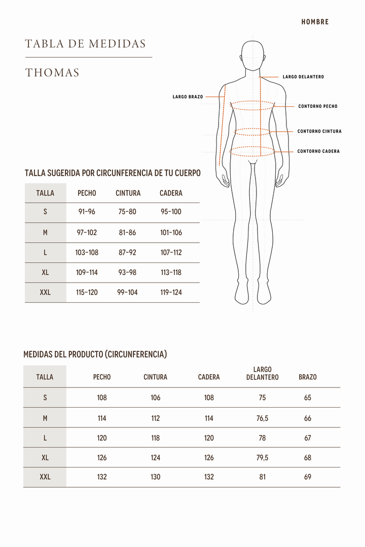 Chaqueta Thomas Orgánica Café Hombre