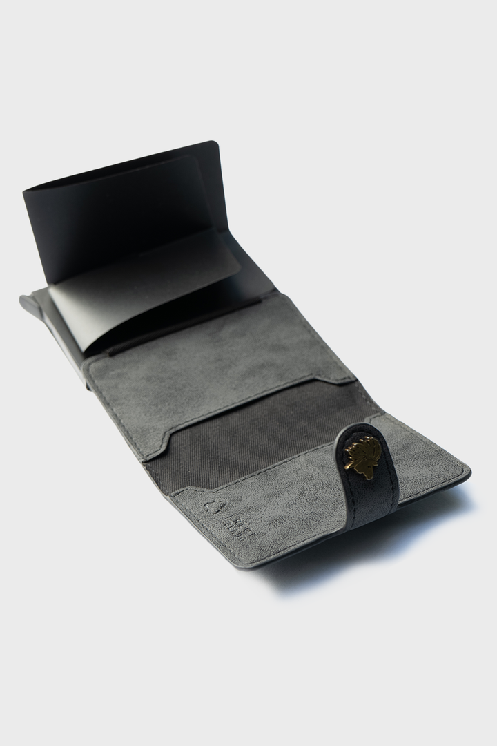 Billetera  Auca Reciclada Gris Oscuro