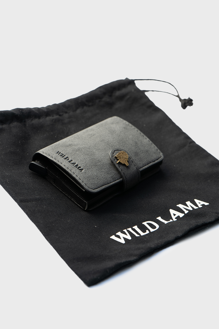 Billetera  Auca Reciclada Gris Oscuro