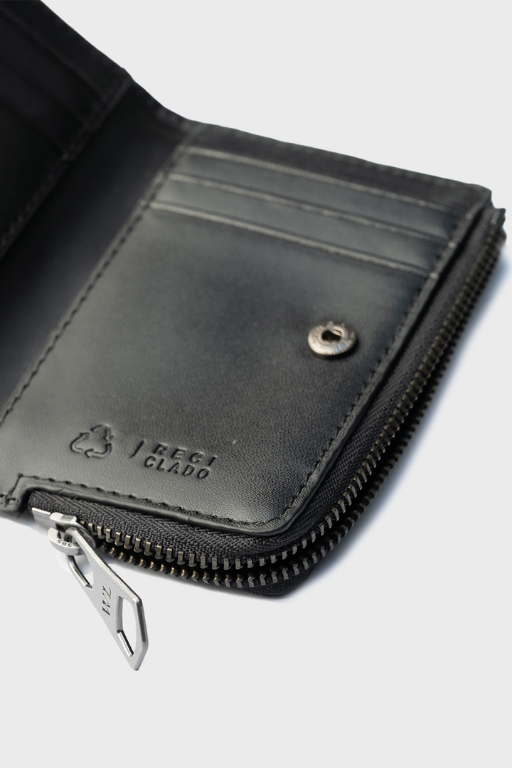 Billetera  Auca Reciclada Gris Oscuro