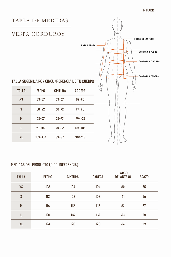 Chaqueta Vespa Corduroy Orgánica Negra Mujer