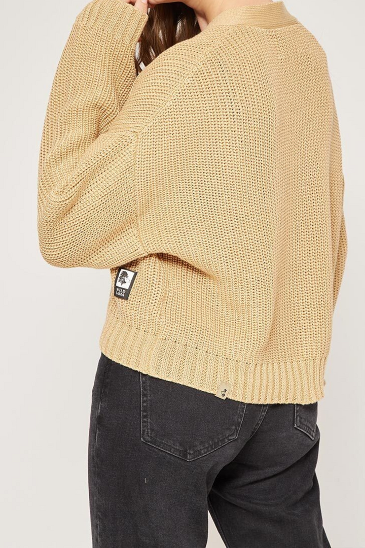 Sweater Cropped Orgánico Mujer Crudo