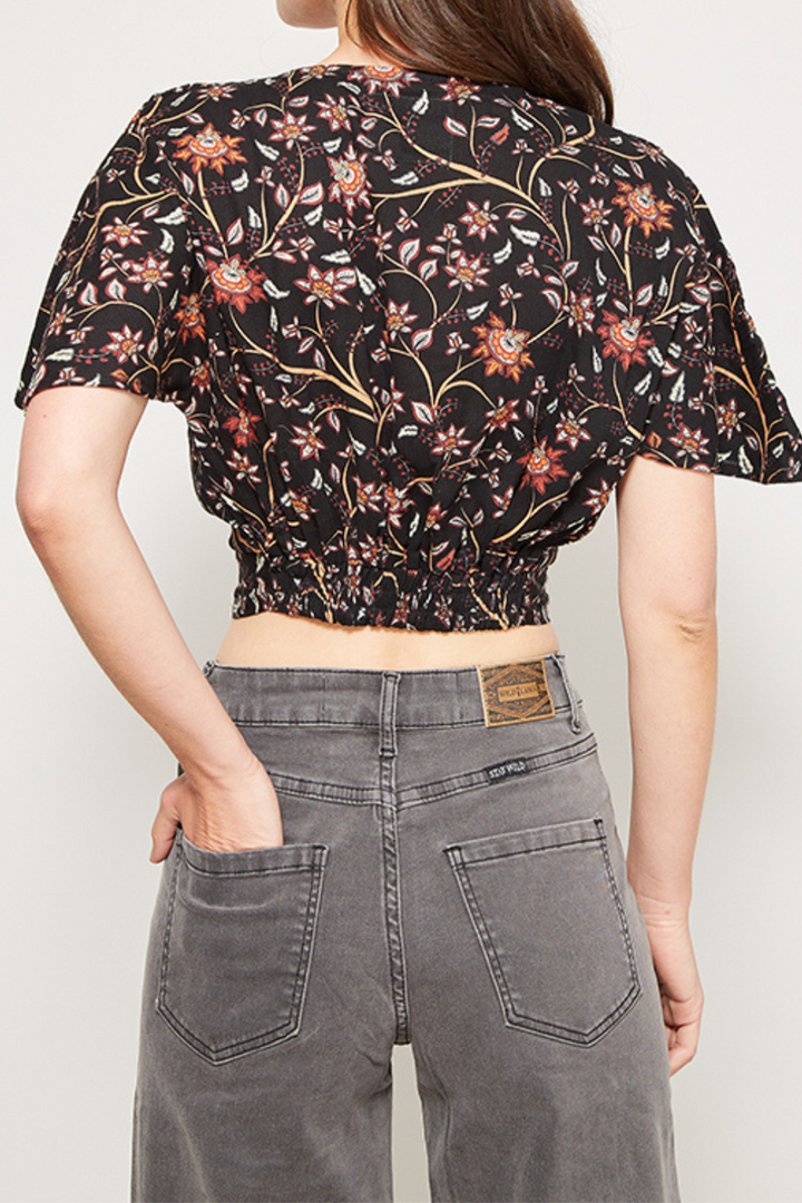 Camisa Algodón Orgánico Mujer Floreada