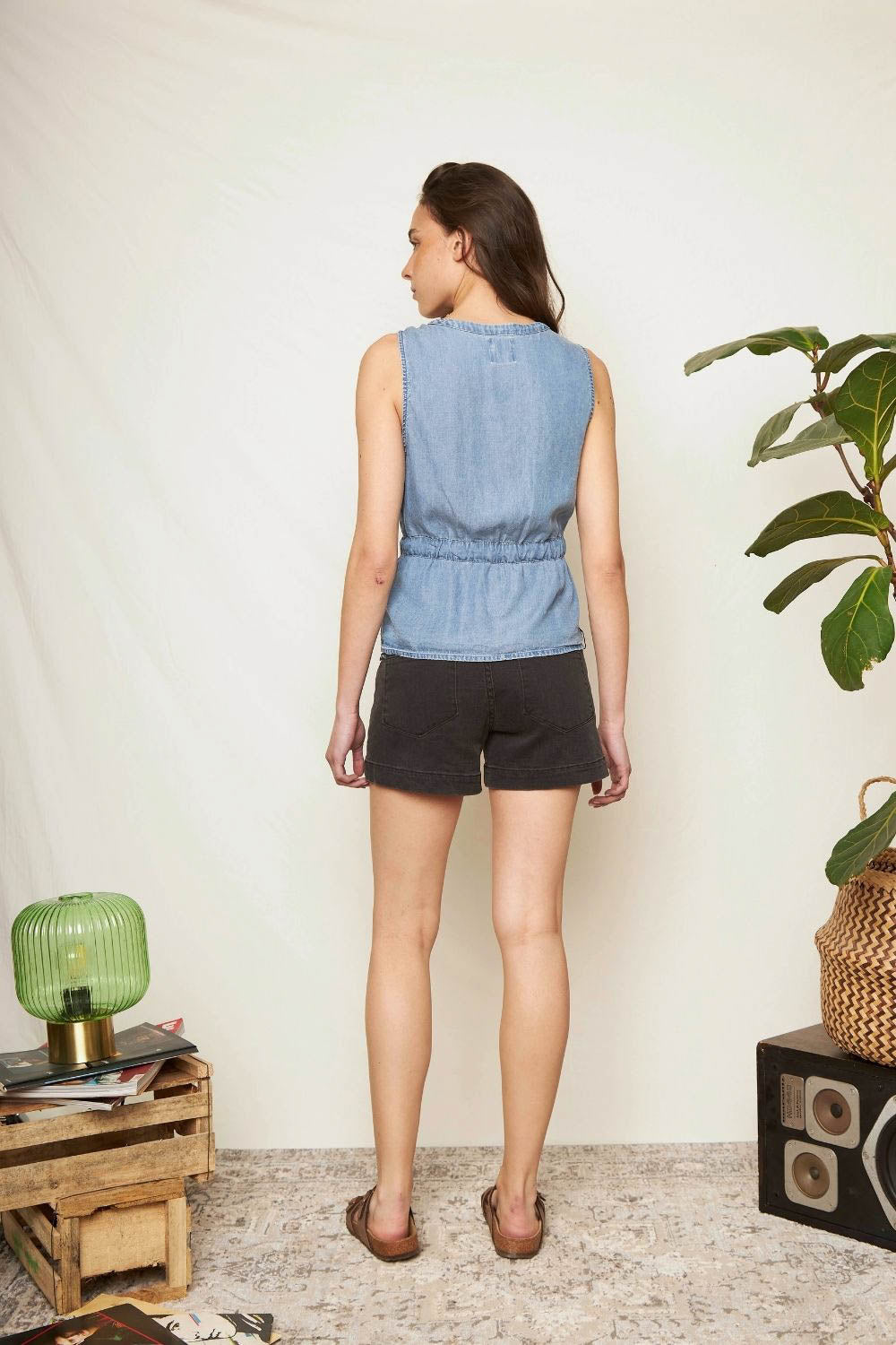 Vest Limba Denim Azul Mujer