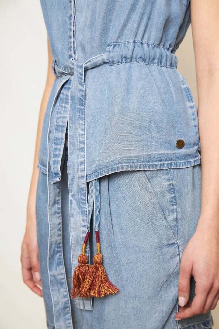 Vest Limba Denim Azul Mujer