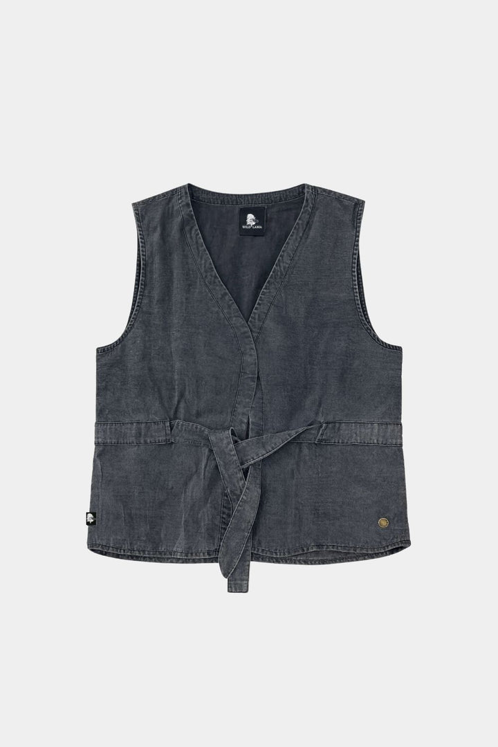 Vest Limba Denim Negro Mujer