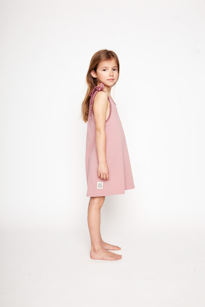 Vestido Lola Orgánico Rosado Kids