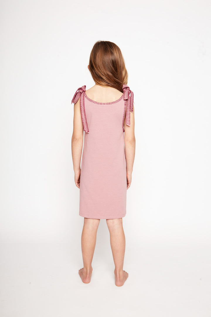 Vestido Lola Orgánico Rosado Kids