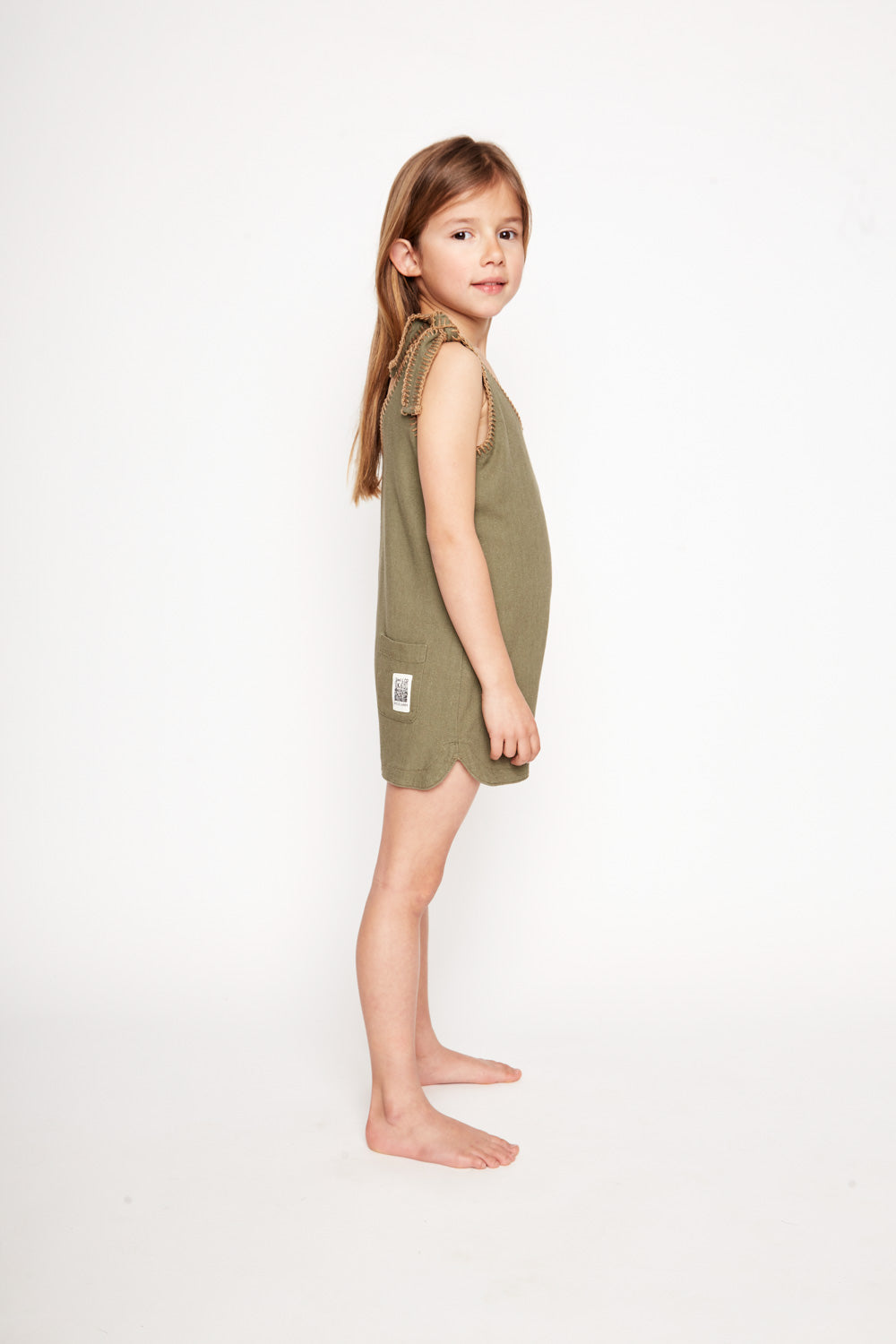 Enterito Figa Con Lino Verde Kids