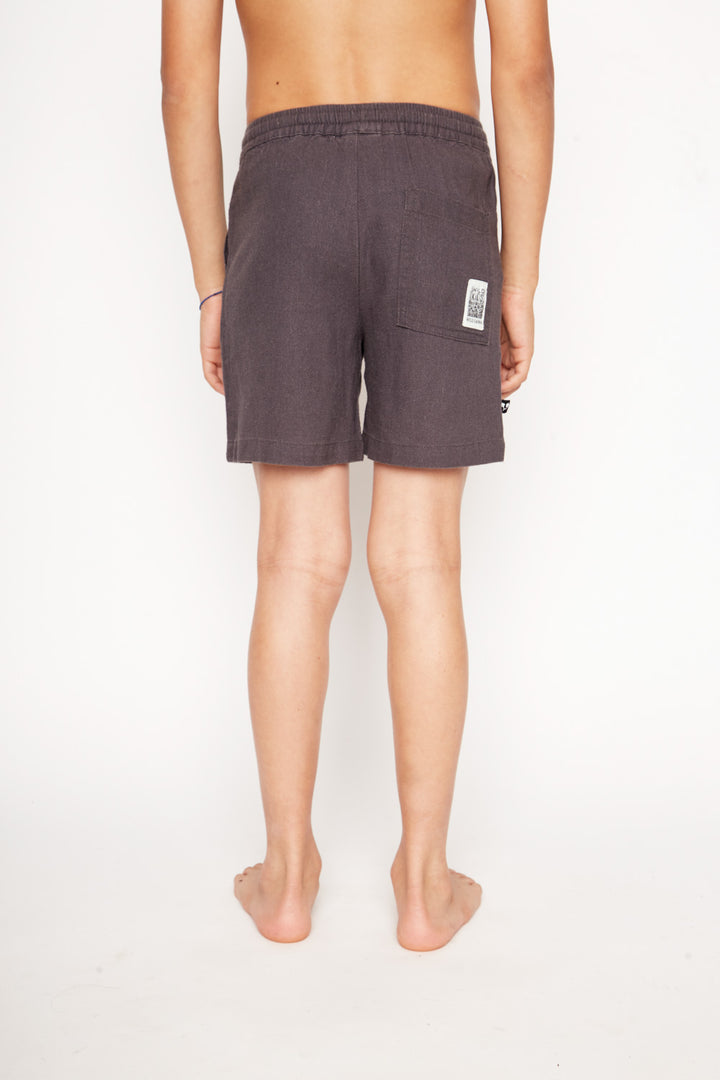 Short Dumay Con Lino Grafito Kids