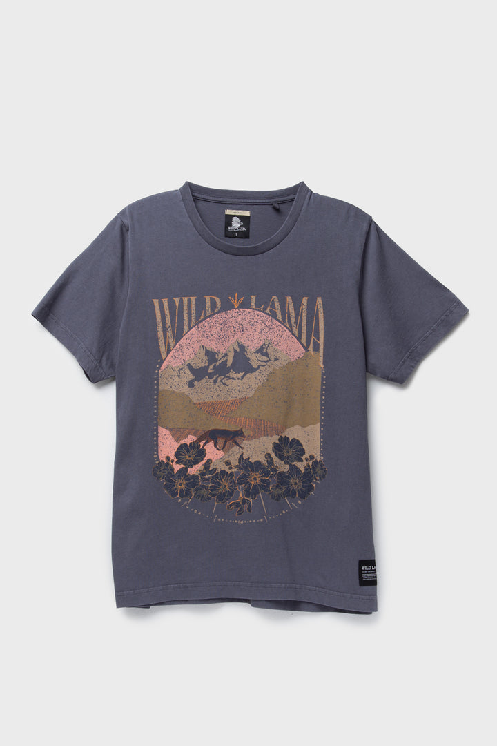 Polera Genovesa Orgánica Azul Parque Mujer