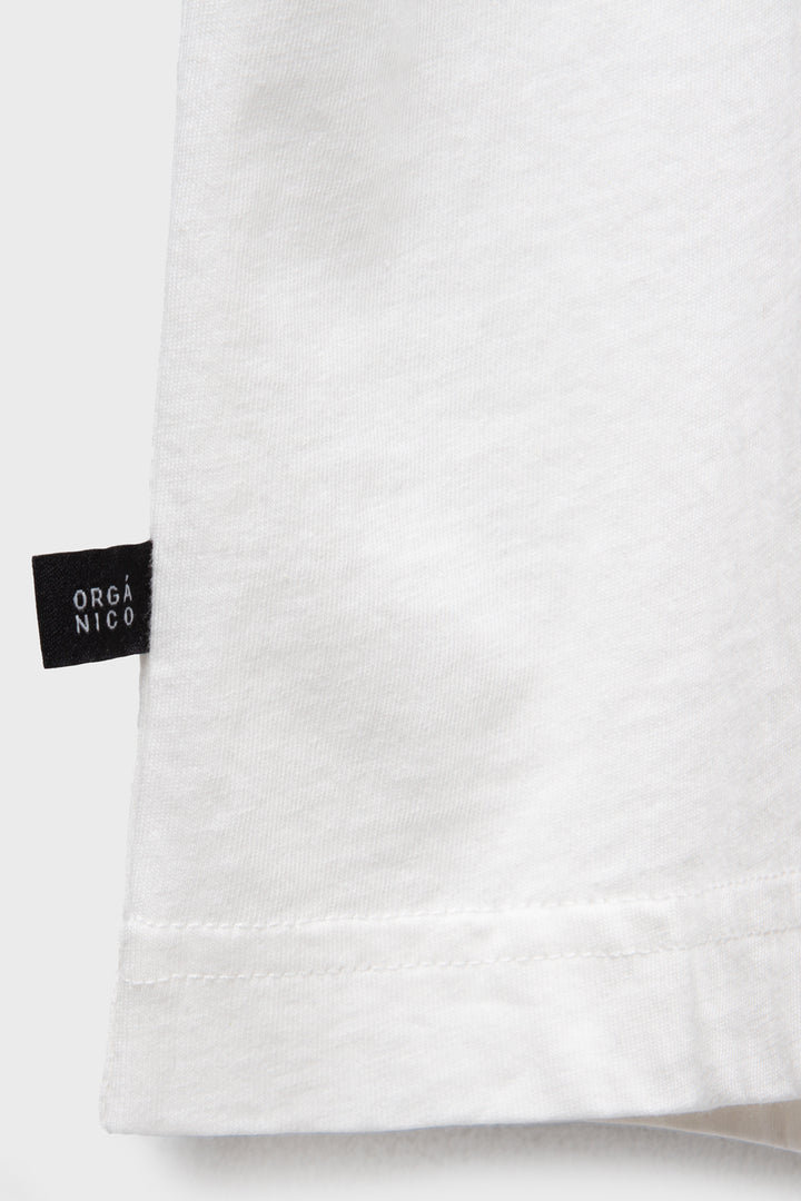 Polera Genovesa Orgánica Blanca Mujer