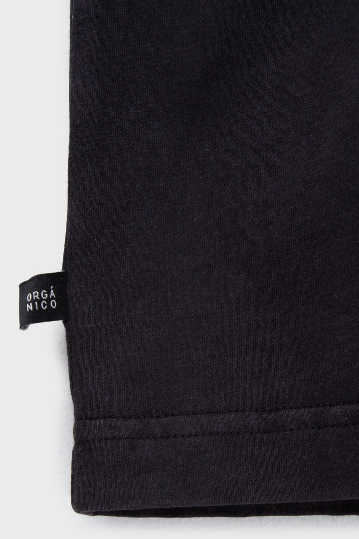 Polera Genovesa Orgánica Negra Mujer