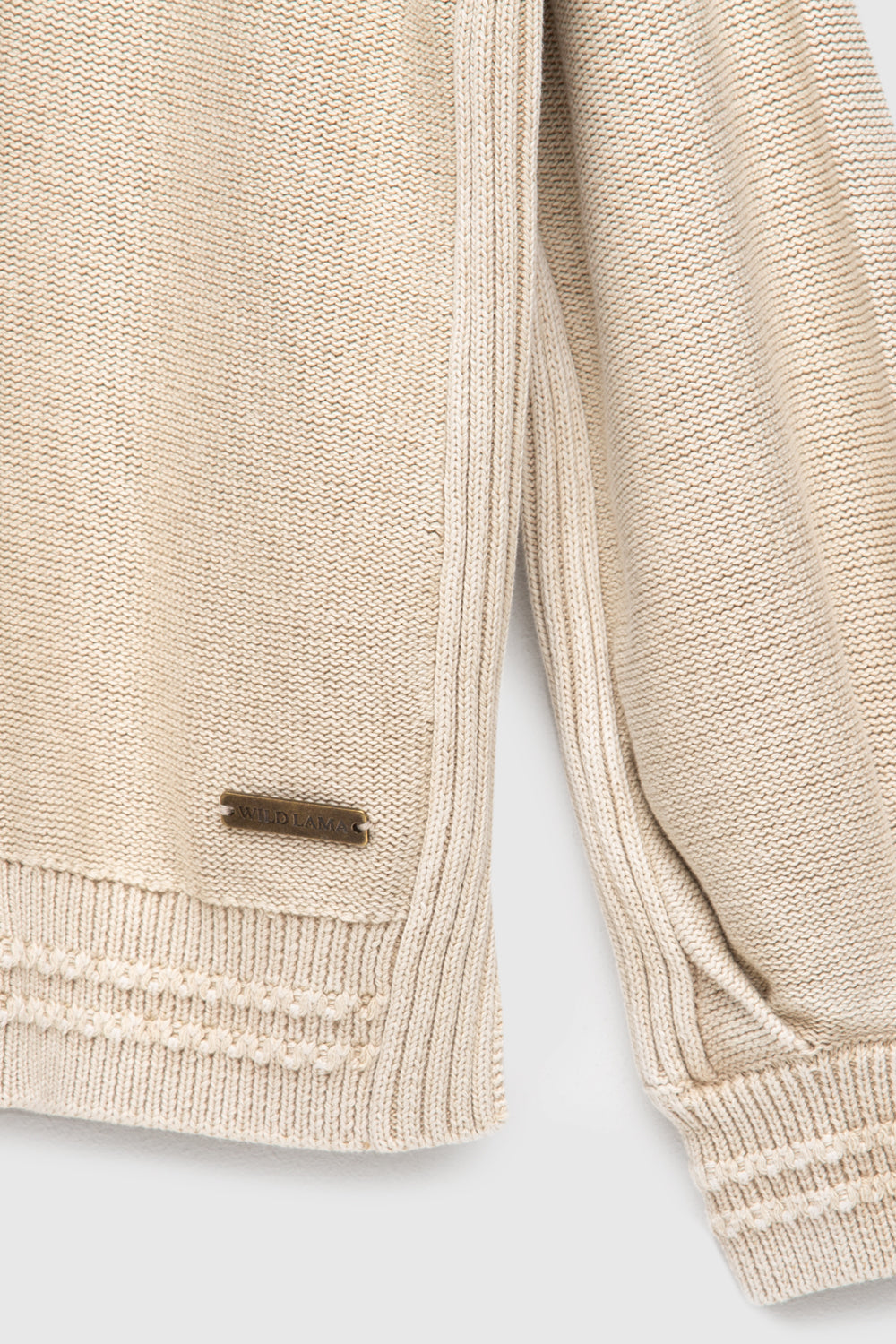 Cardigan Sani Orgánico Beige Mujer