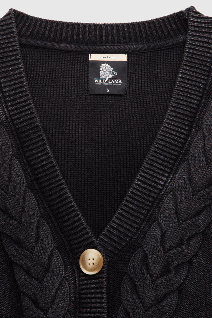 Cardigan Sani Orgánico Marengo Mujer