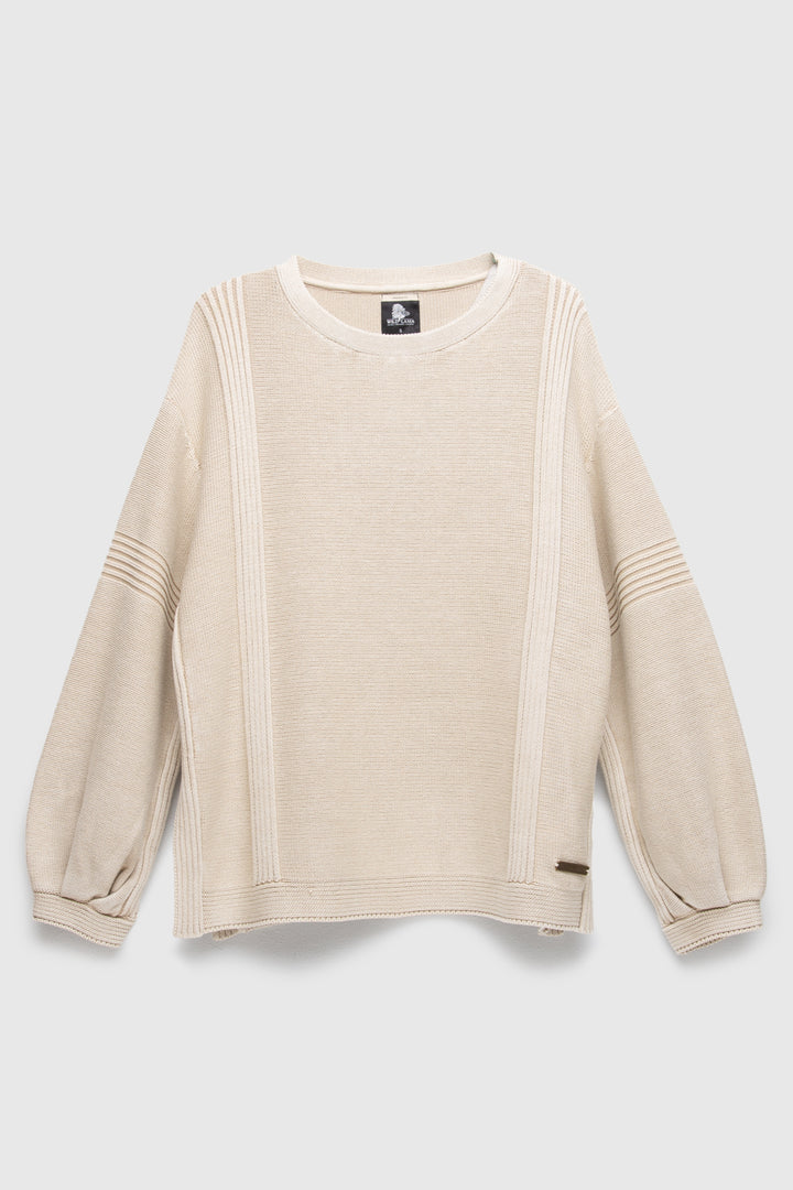 Sweater Viga Orgánico Beige Mujer
