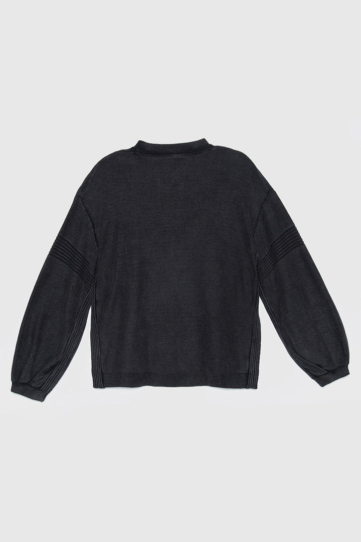 Sweater Viga Orgánico Negro Mujer
