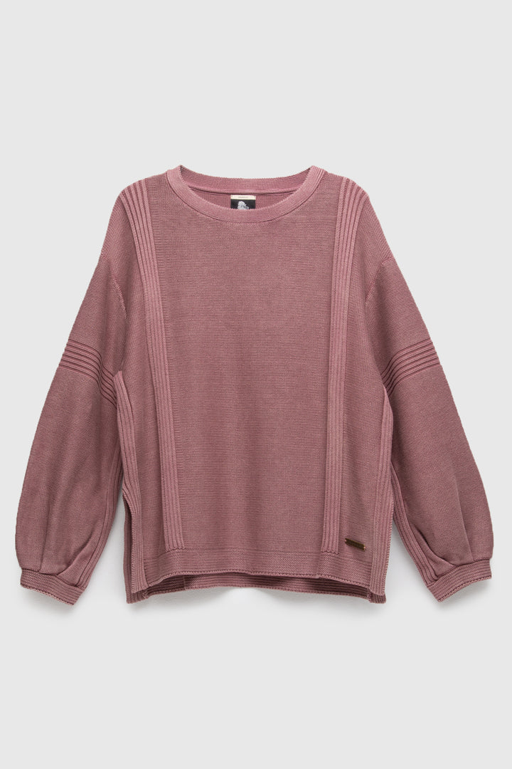Sweater Viga Orgánico Rosado Mujer