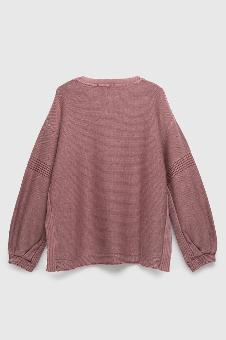 Sweater Viga Orgánico Rosado Mujer