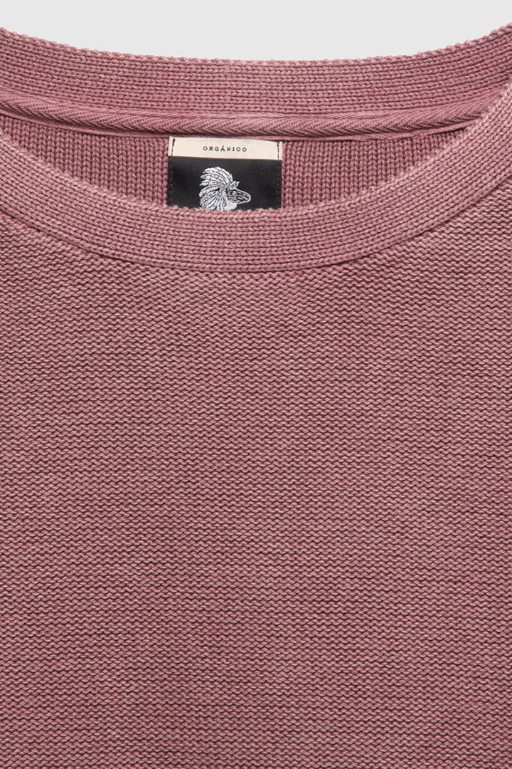 Sweater Viga Orgánico Rosado Mujer