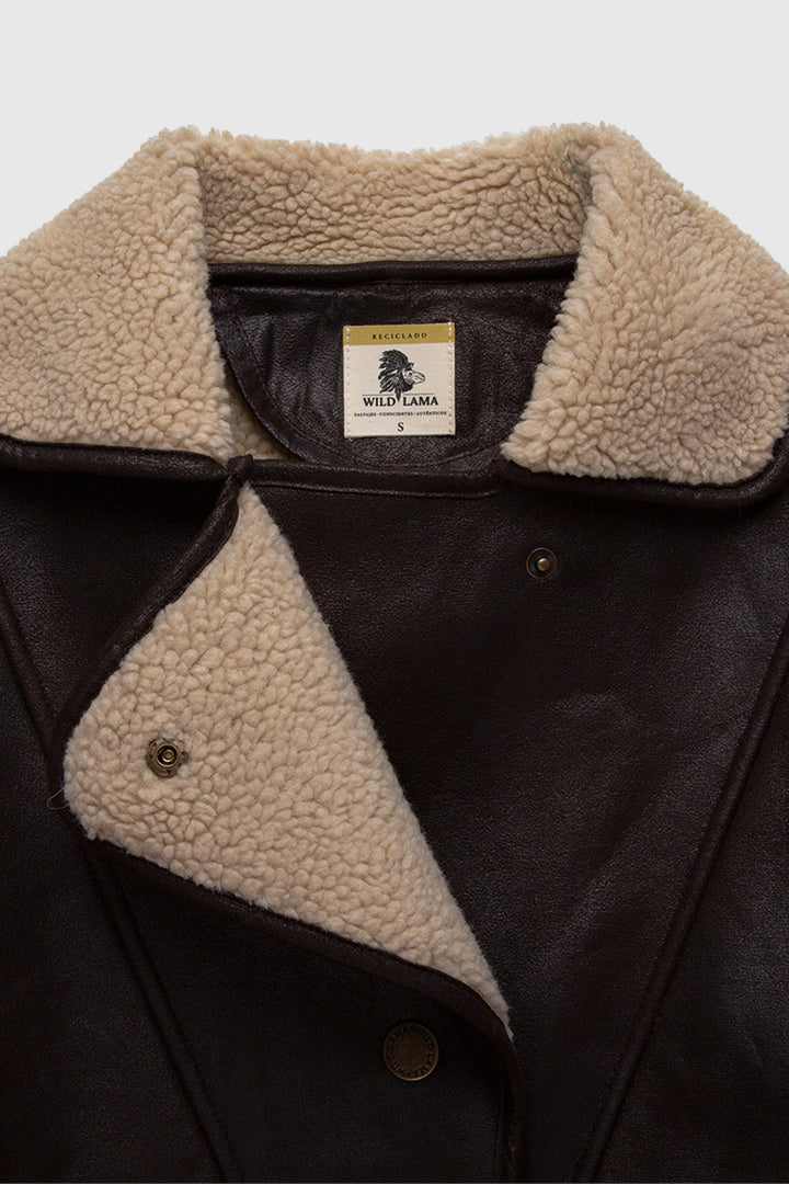 Chaqueta Vigueira Reciclada Café Mujer
