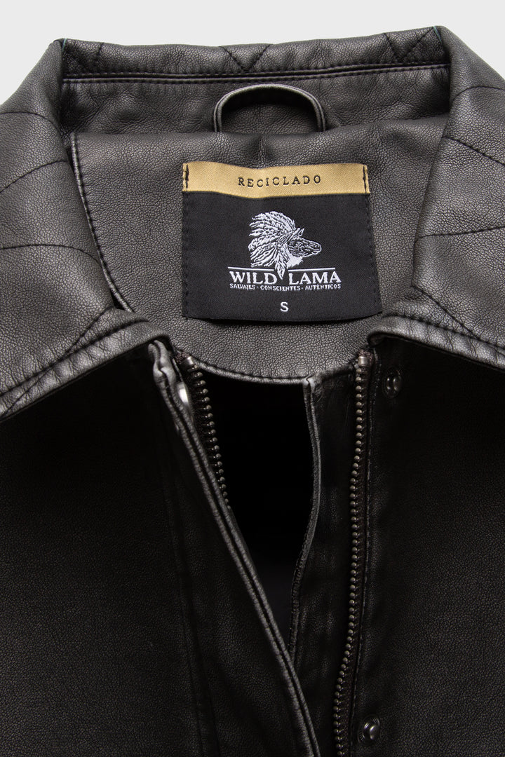 Chaqueta Saya Reciclada Negra Mujer