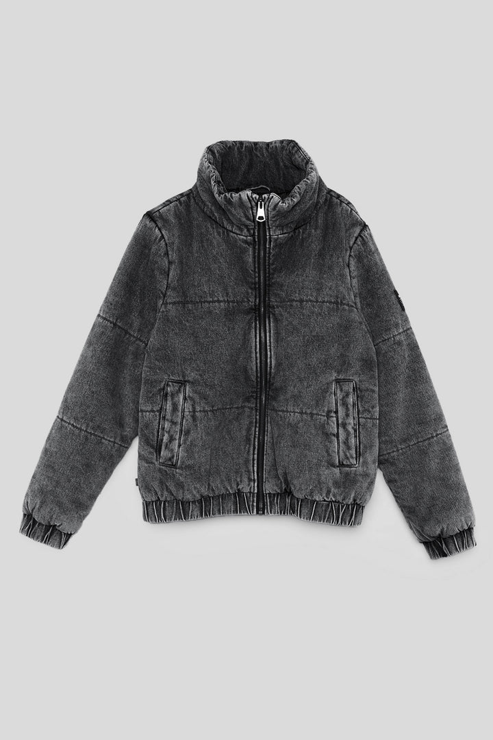 Parka Puffa Jeans Silveria Orgánica Negra Mujer