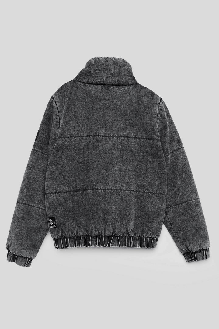Parka Puffa Jeans Silveria Orgánica Negra Mujer
