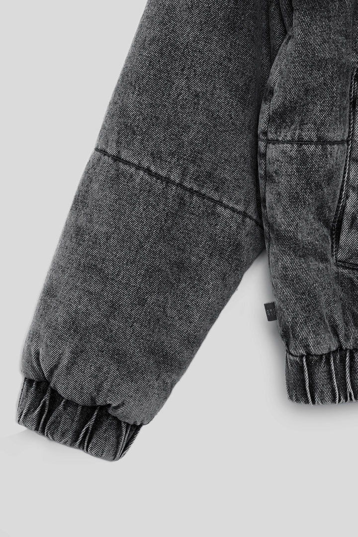 Parka Puffa Jeans Silveria Orgánica Negra Mujer
