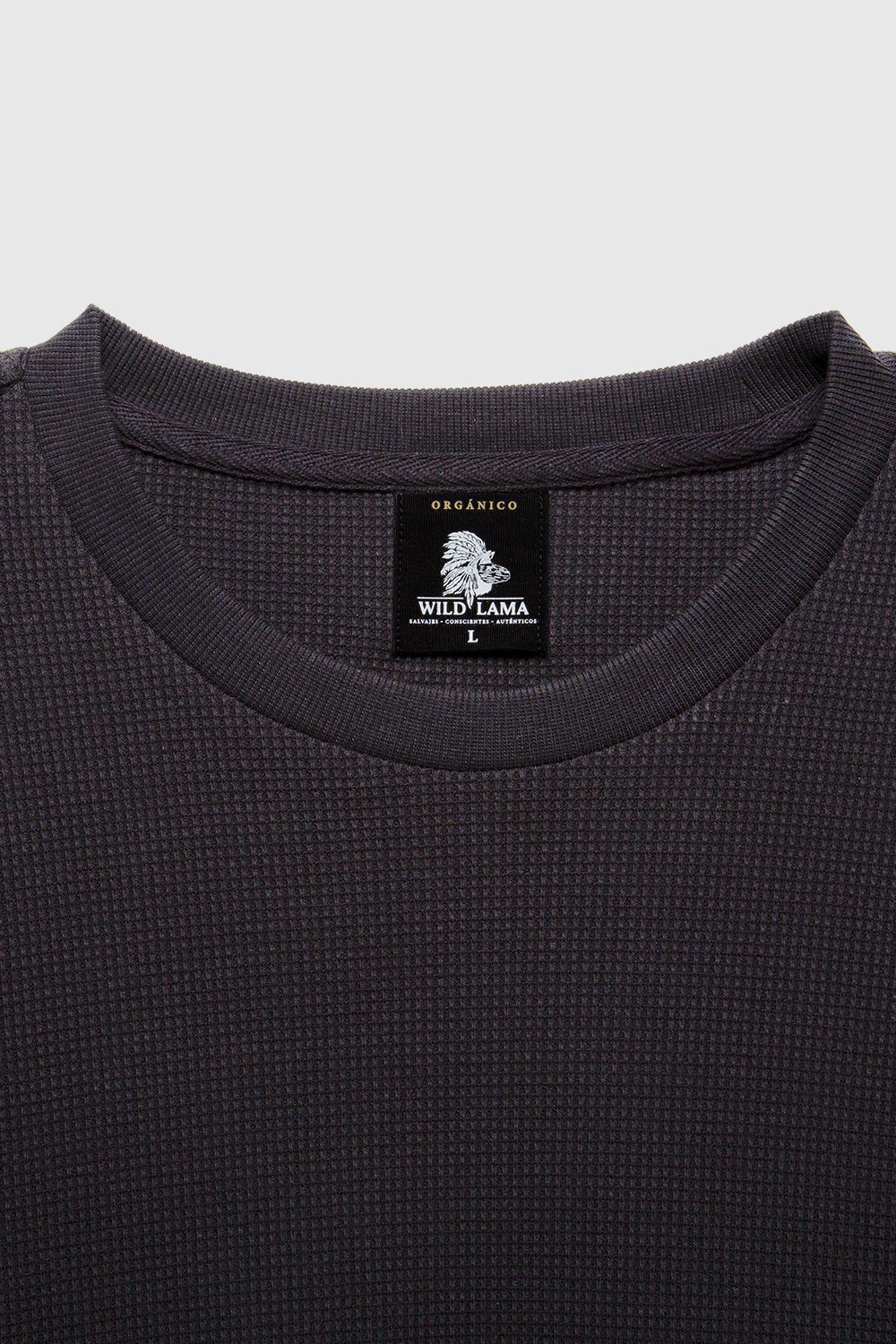 Polera Waffle Orgánica Marengo Hombre