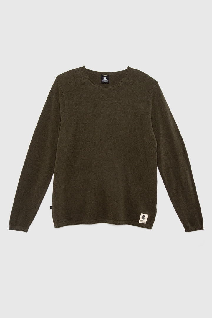 Sweater Roco Orgánico Verde Militar Hombre