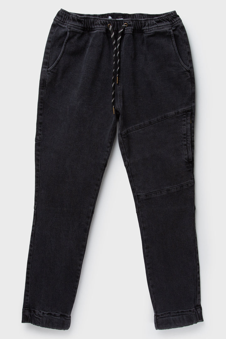 Pantalón Gres Orgánico Negro Lavado Hombre