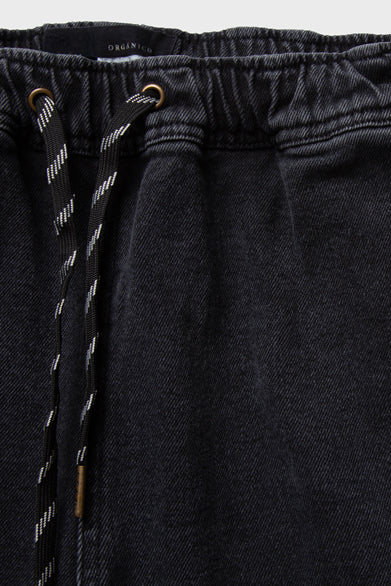 Pantalón Gres Orgánico Negro Lavado Hombre
