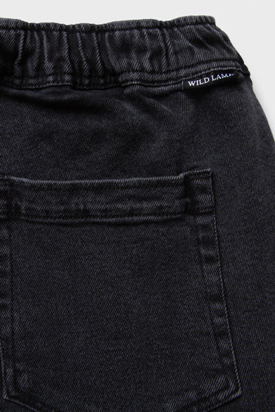 Pantalón Gres Orgánico Negro Lavado Hombre