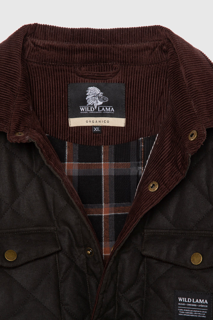 Chaqueta Veck LS Wax Orgánica Verde Hombre