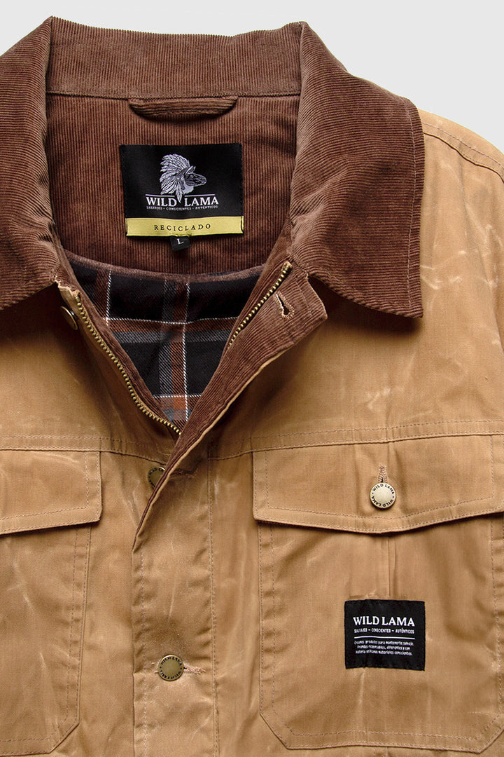Chaqueta Wax Tak Reciclada Camel Hombre