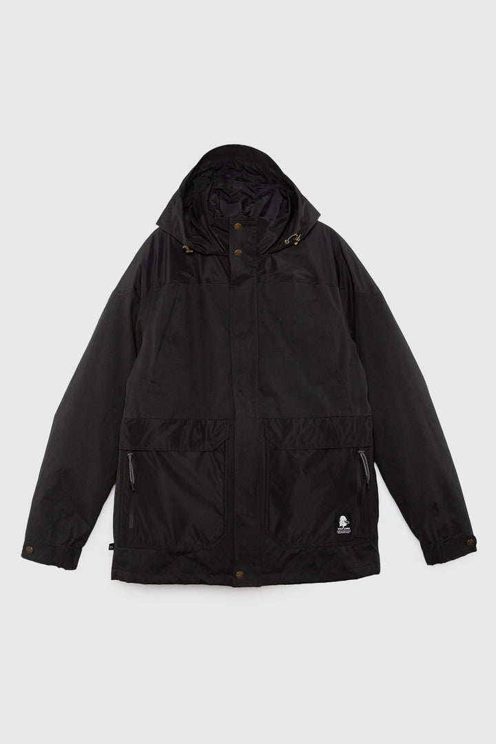 Parka Ruga 3 en 1 Reciclada Negro Hombre