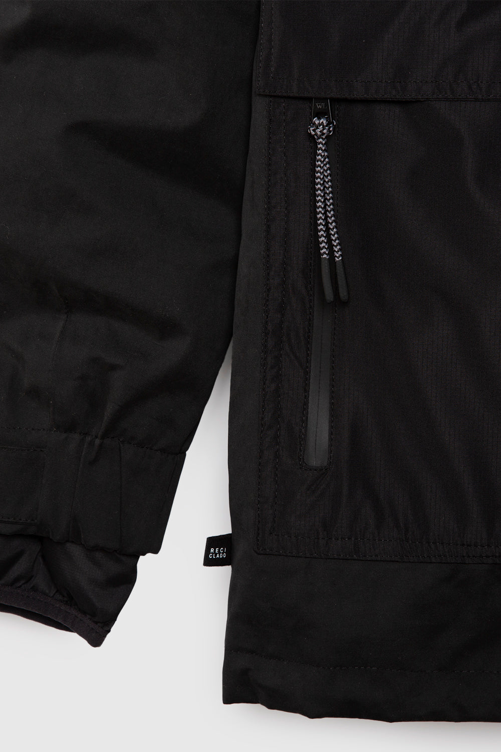 Parka Ruga 3 en 1 Reciclada Negro Hombre