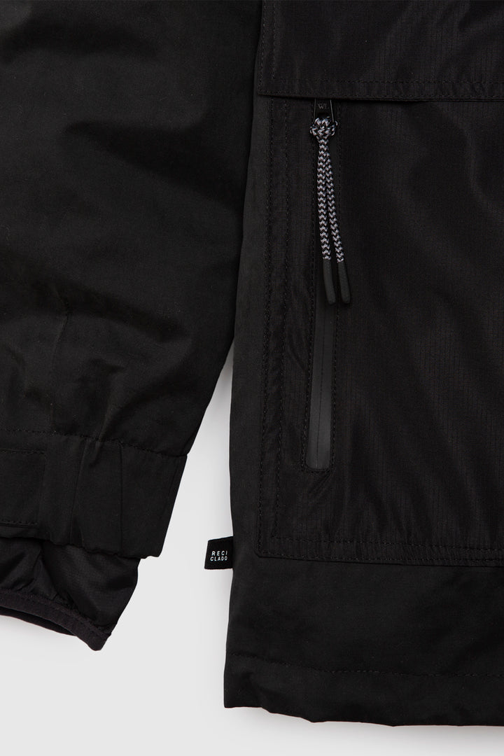 Parka Ruga 3 en 1 Reciclada Negro Hombre
