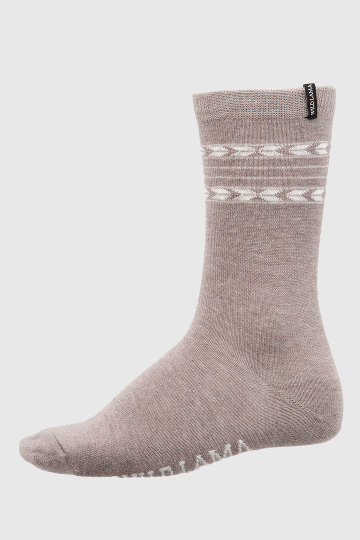 Calcetín Lana Merino Moka Beige