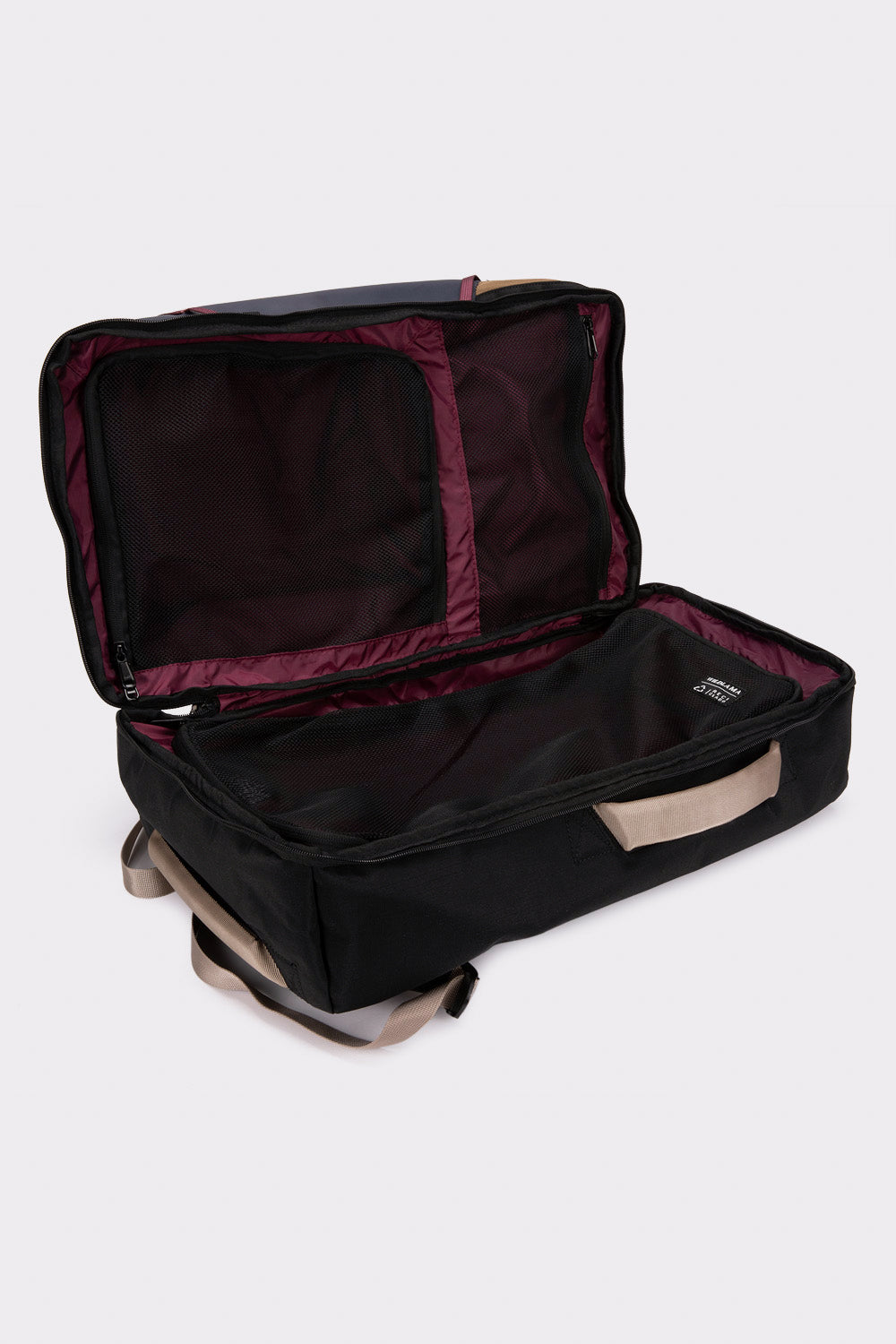 Mochila Travel Nala L Reciclada Gris Azulado 35 Lts.