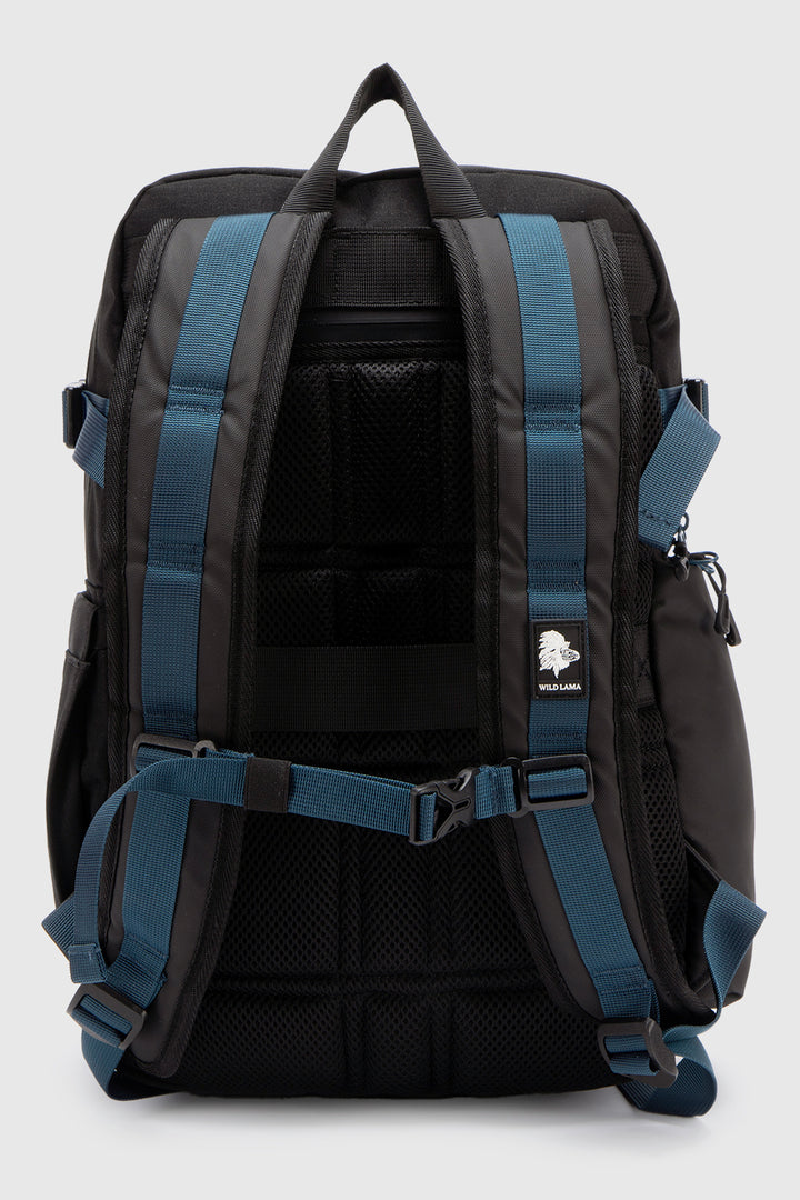 Mochila Travel Nera Reciclada Negra y Azul 16 Lts.