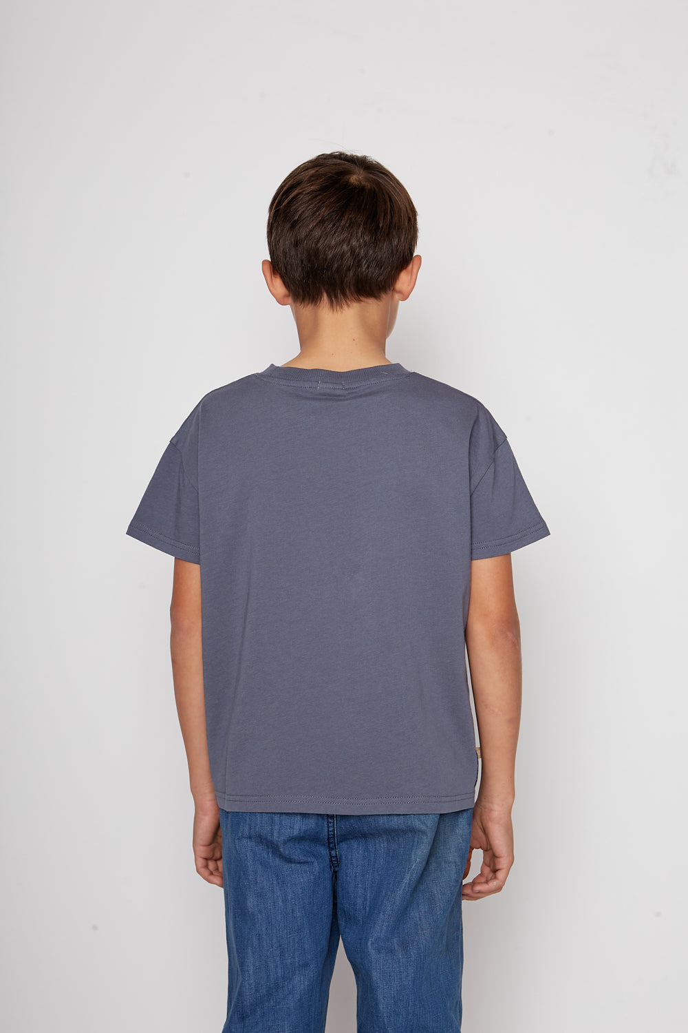 Polera Camota Orgánica Azul Kids
