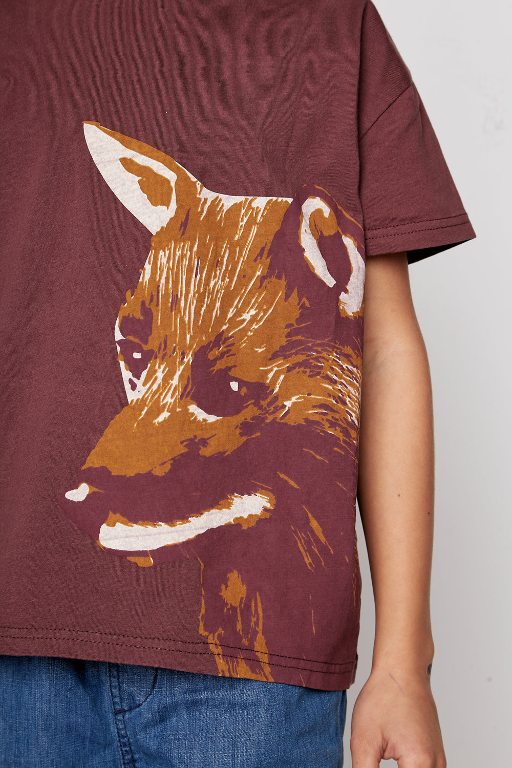 Polera Camota Orgánica Burdeo Kids