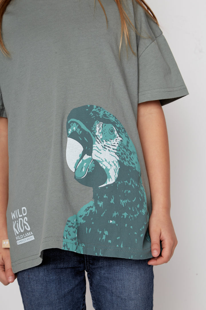 Polera Camota Orgánica Verde Kids