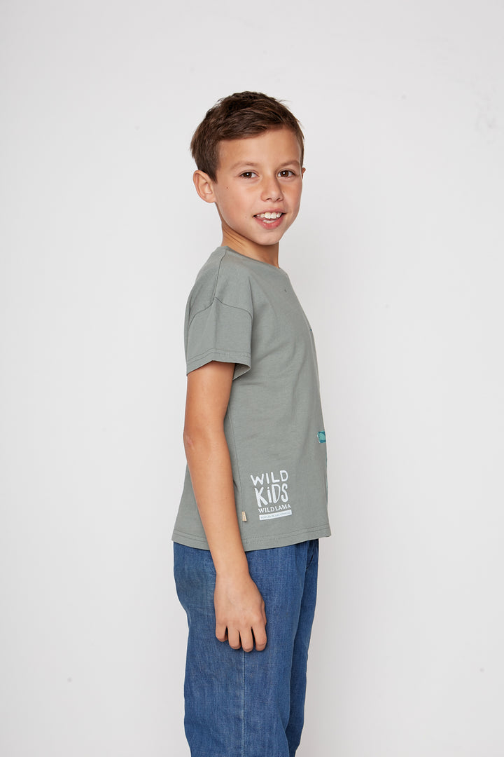 Polera Yagana Orgánica Verde KIDS