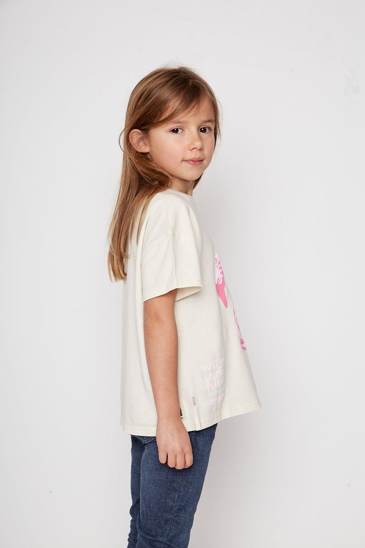 Polera Yagana Orgánica Beige Kids
