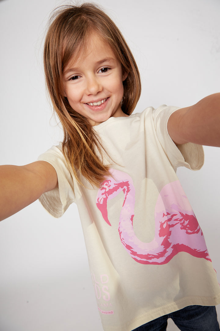 Polera Yagana Orgánica Beige Kids